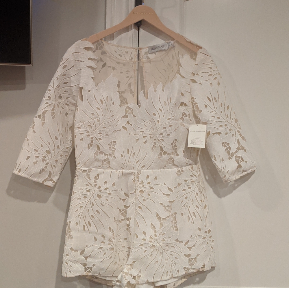 Alice McCall Stunning lace romper! Wedding after party!